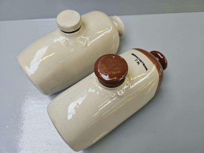Brown Glazed Denby Jug & Teapot & 2 Stoneware Hot Water Bottles - Image 2 of 3