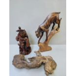 6 Wooden Carved Figures (A/F)