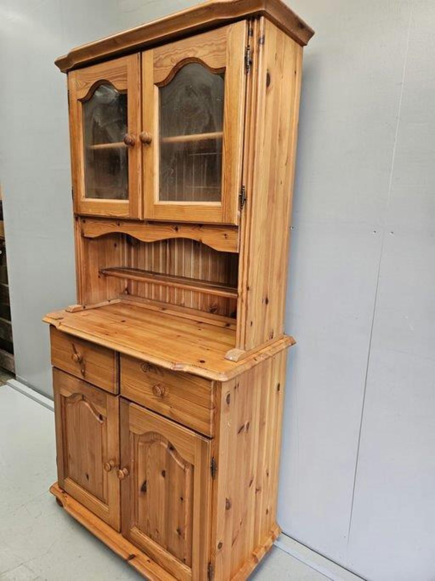 Pine Kitchen Dresser H183cm W93cm D48cm