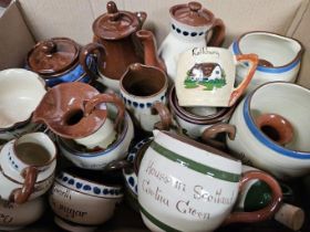 Box Of Assorted Torquay Ware Etc