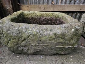 Stone Trough H30cm W64cm D49cm