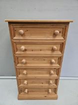 Pine Chest Of Drawers H110cm W61cm D41cm