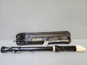 Aulos Recorder In Case