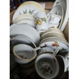 37Pcs Royal Worcester 'Evesham' Dinnerware Etc