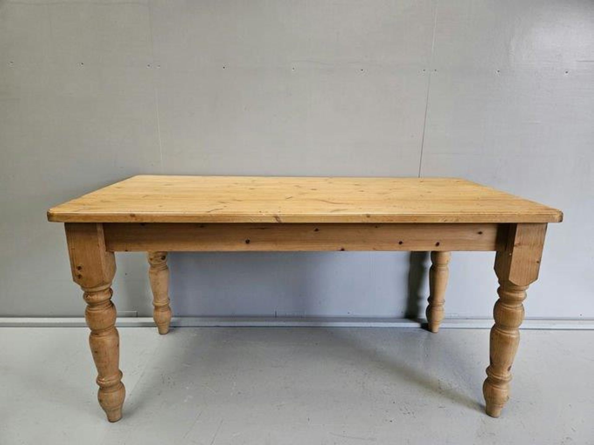 Pine Kitchen Table H77cm L148cm W76cm - Image 2 of 2