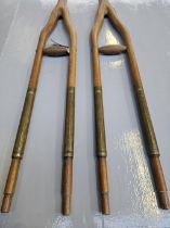 Wood/Brass Crutches (A/F)