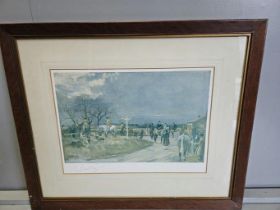 'Hunting Countries' Print By Lionel Edwards & 1 Other In Oak Frames