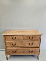 Pine Chest Of Drawers H86cm W108cm D46cm