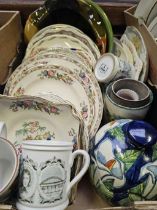 Box Assorted Dinnerware, Teaware Etc