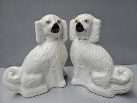 2 Staffordshire Dogs H34cm