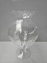 Large Glass Vase/Candleholder H40cm W22cm
