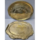 2 Brass Trays