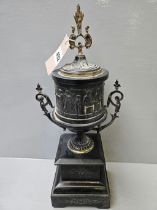 Urn On Marble Stand