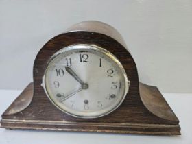 2 Oak Mantel Mirrors & Barometer