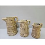 3 Hillstonia Jugs, Large German Pottery 2 Handled Vase (A/F) Etc