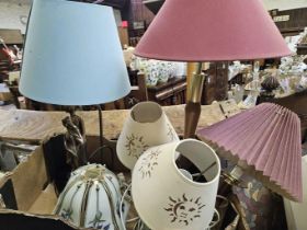 5 Assorted Table Lamps & Shades