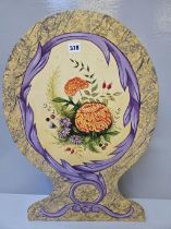 Wooden Hand Painted Fire Screen 67Cm