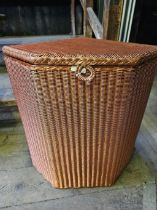 Lloyd Loom Linen Basket