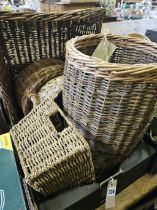 5 Assorted Wicker Baskets