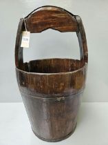 Wood Well Bucket H58cm