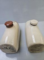 Brown Glazed Denby Jug & Teapot & 2 Stoneware Hot Water Bottles