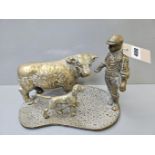 Brass Figurine On Base