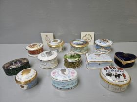 Quantity Of China Royal Commemorative & Other Trinket/Pill Boxes