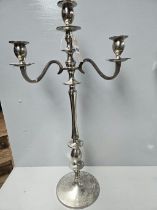 2 Plated Candelabra H64cm