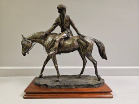 Border Fine Arts Bronze 'Riding Out' Limited Edition 239/750 By D Geenty With Certificate On Wood Ba