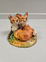 Border Fine Arts 'Foxes' By V Hayton