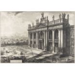 'VEDUTA DELLA FACCIATA DELLA BASILICA DI S. GIOVANNI LATERANO, ARCHITETTURA DI ALESSANDRO GALLILEI (