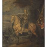 ANTHONY VAN DYCK (WERKSTATT ODER SCHULE) CHARLES I (1600-1649) AUF SEINEM PFERD SITZEND (BOZETTO)