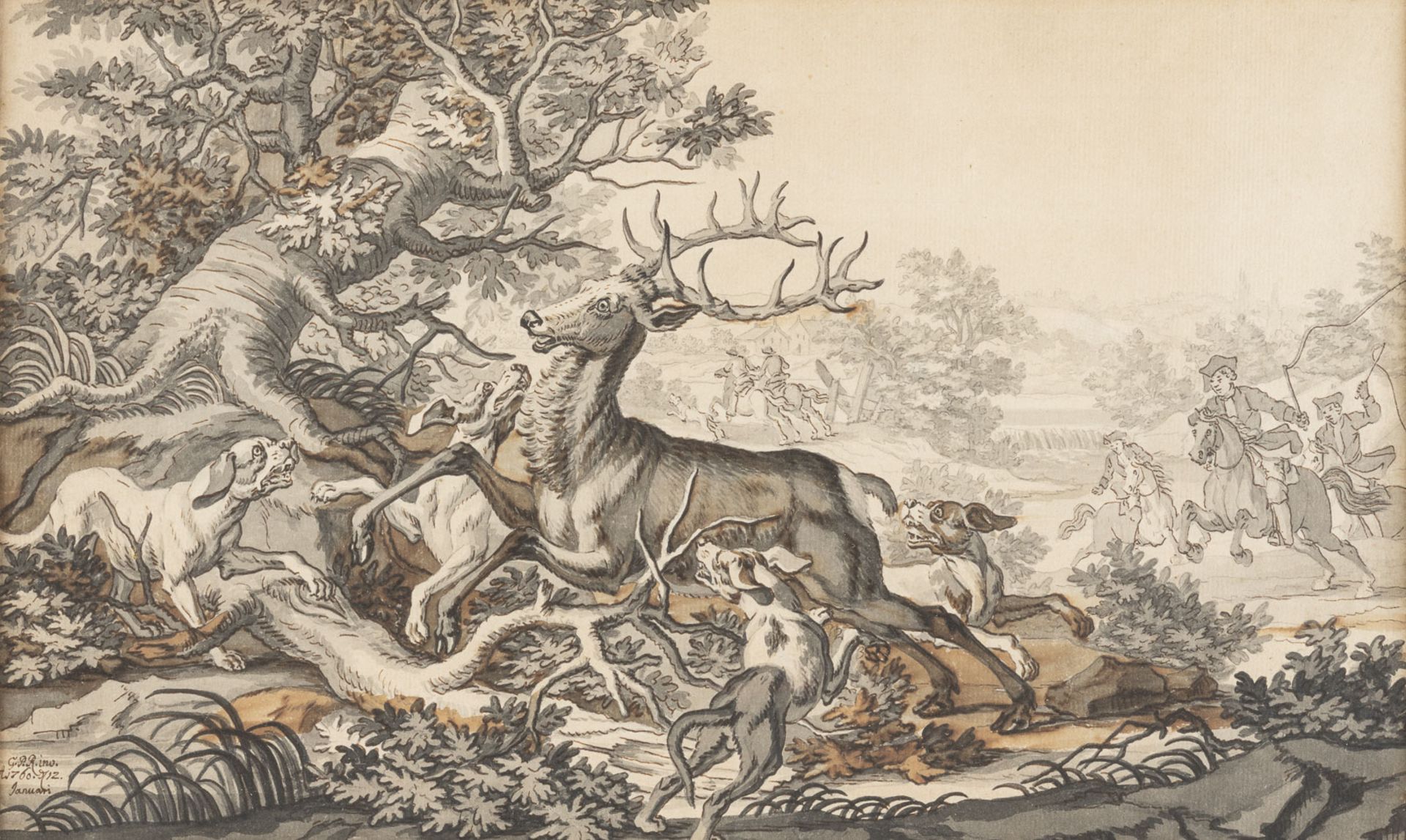 HIRSCHJAGD, 1760