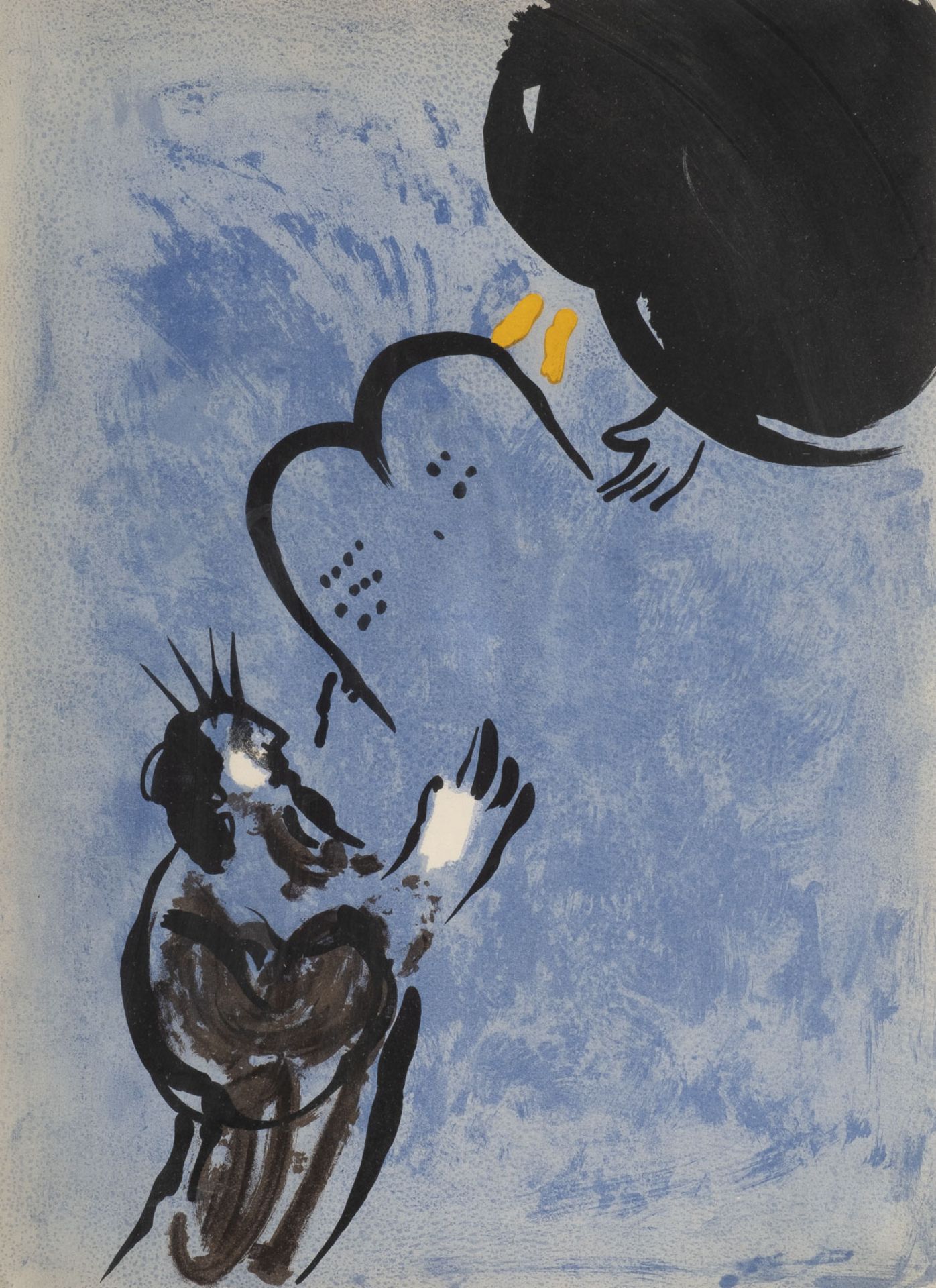 MARC CHAGALL 'MOSES EMPFÄNGT DIE GESETZESTAFELN' (1956)