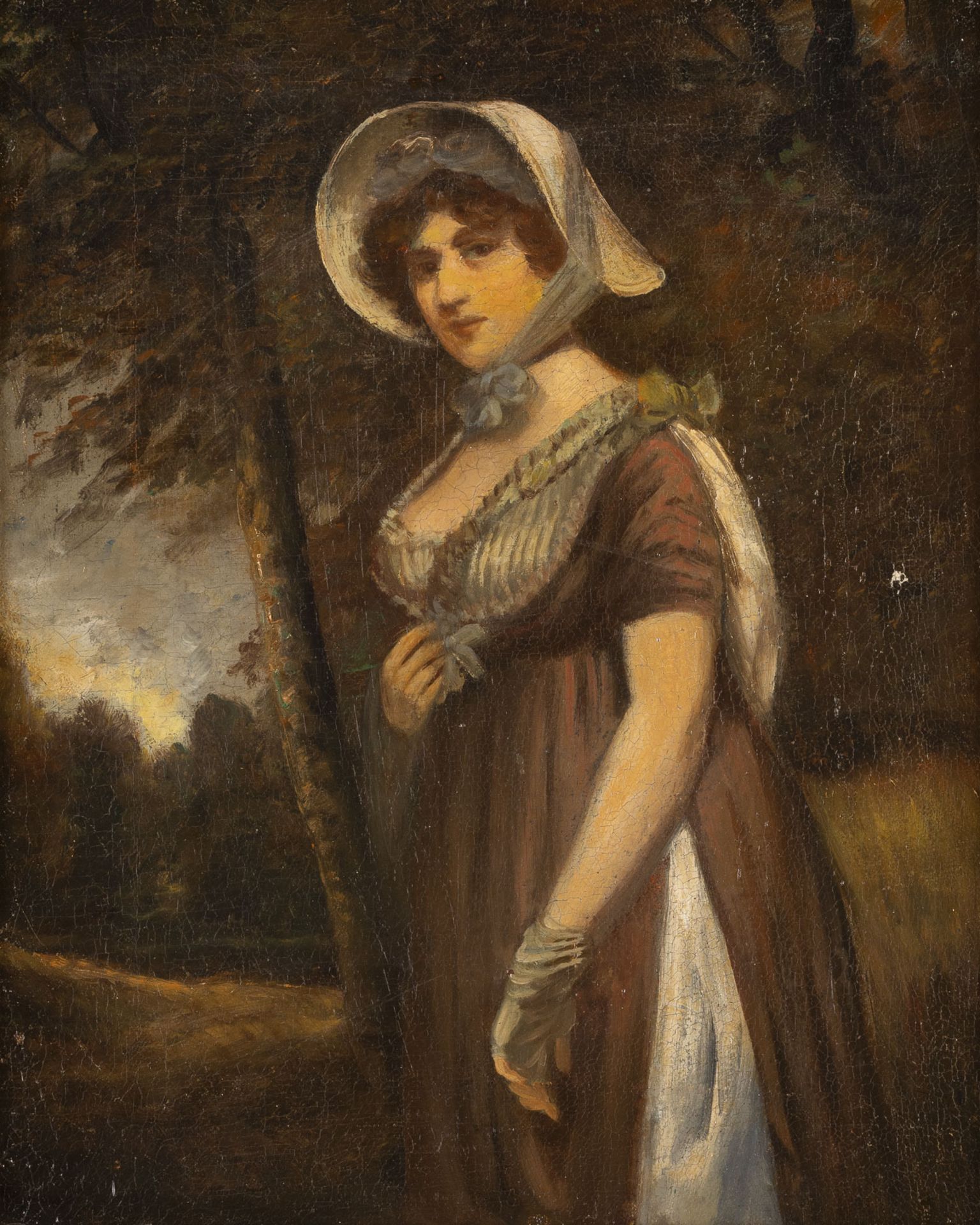 JOHN CONSTABLE (NACHFOLGER) PORTRÄT VON LADY LOUISA MANNERS