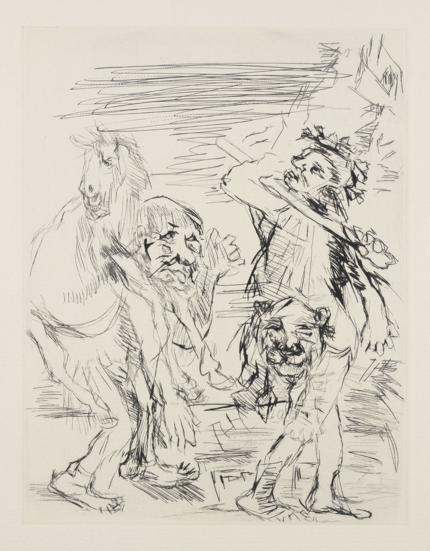 OSKAR KOKOSCHKA KONVOLUT VON 9 UNSIGNIERTEN RADIERUNGEN (U.A. 'PLUTON FORDERT DIONYSOS') - Image 8 of 9