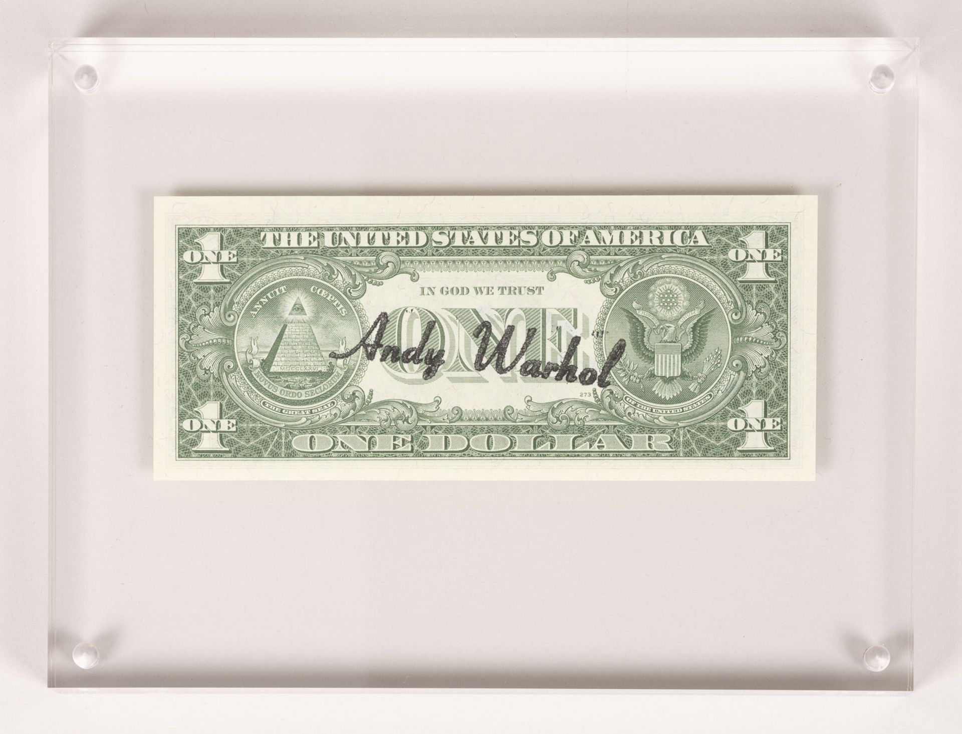 ANDY WARHOL '1 DOLLAR (GEORGE WASHINGTON)' (1957) - Image 2 of 2