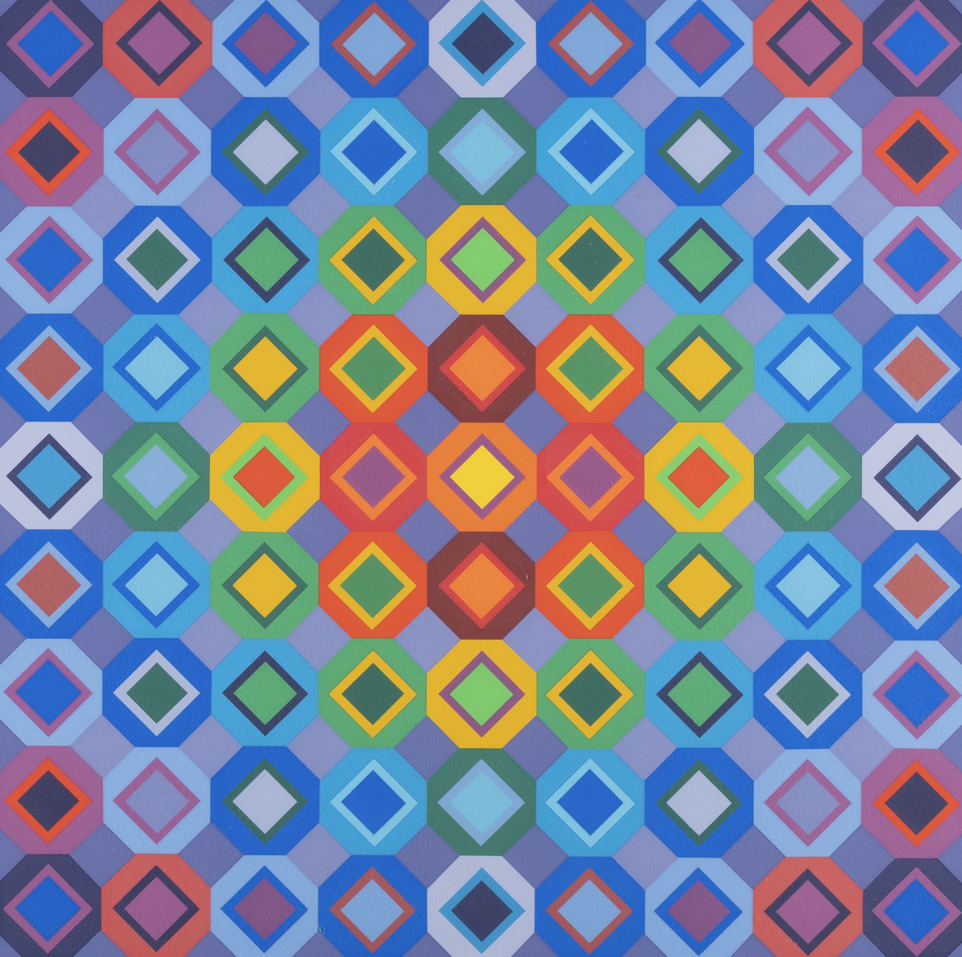 VICTOR VASARELY 'FOLKOKTA' (CA. 1973)