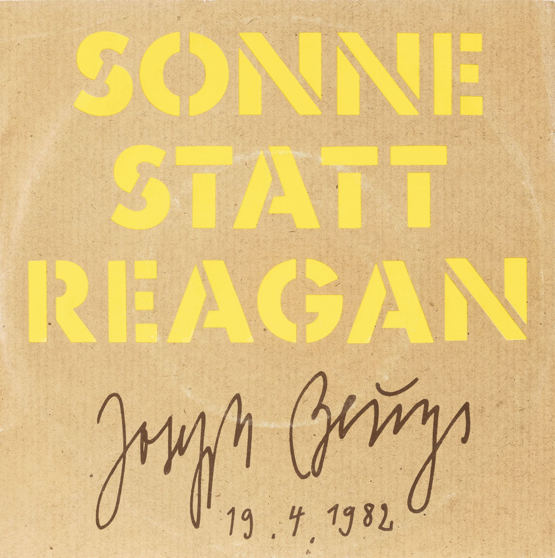 JOSEPH BEUYS KONVOLUT 'SONNE STATT REAGAN' UND POSTKARTE 'BONNEFANTEN' - Bild 2 aus 2