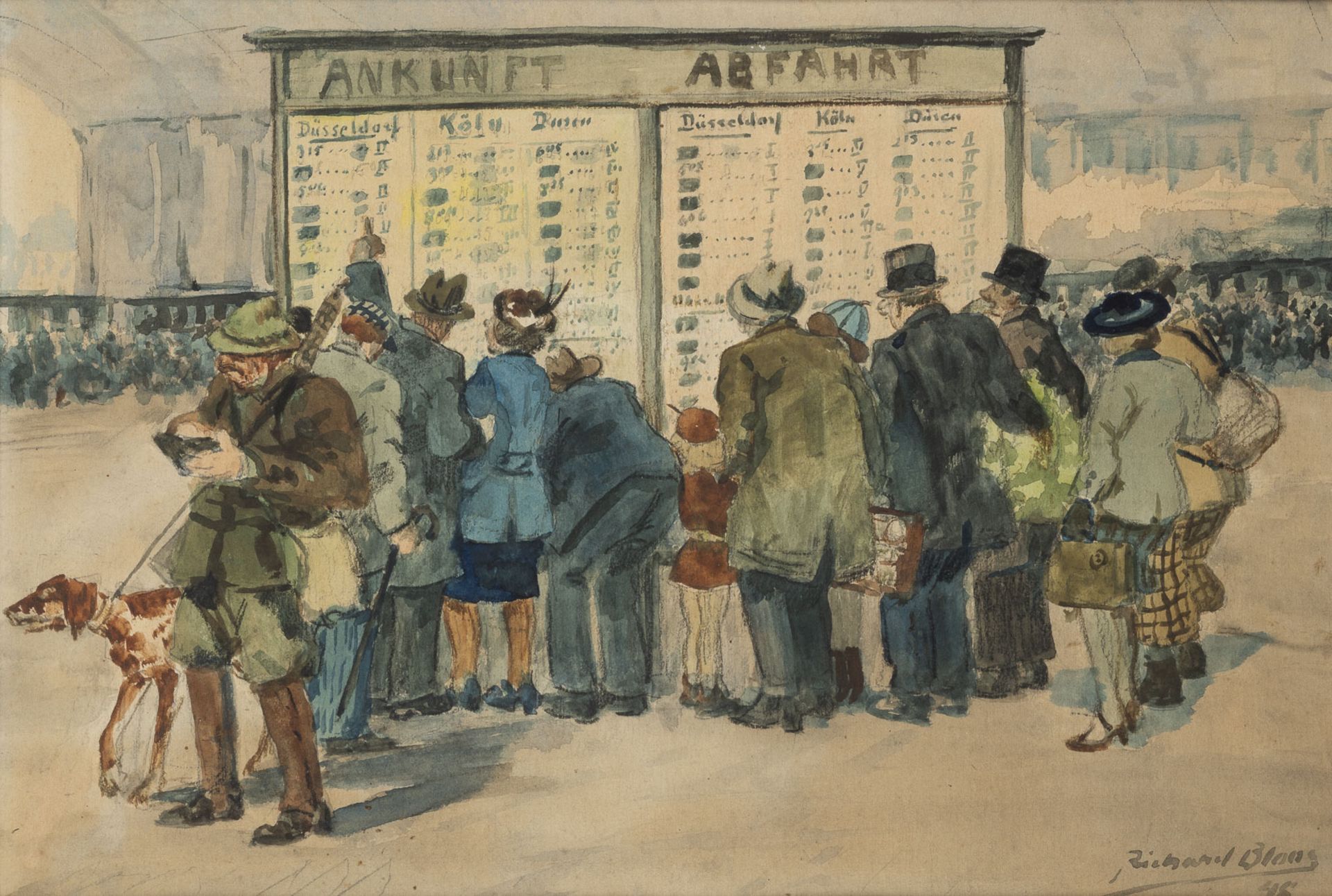 RICHARD BLOOS AM BAHNHOF (1948)