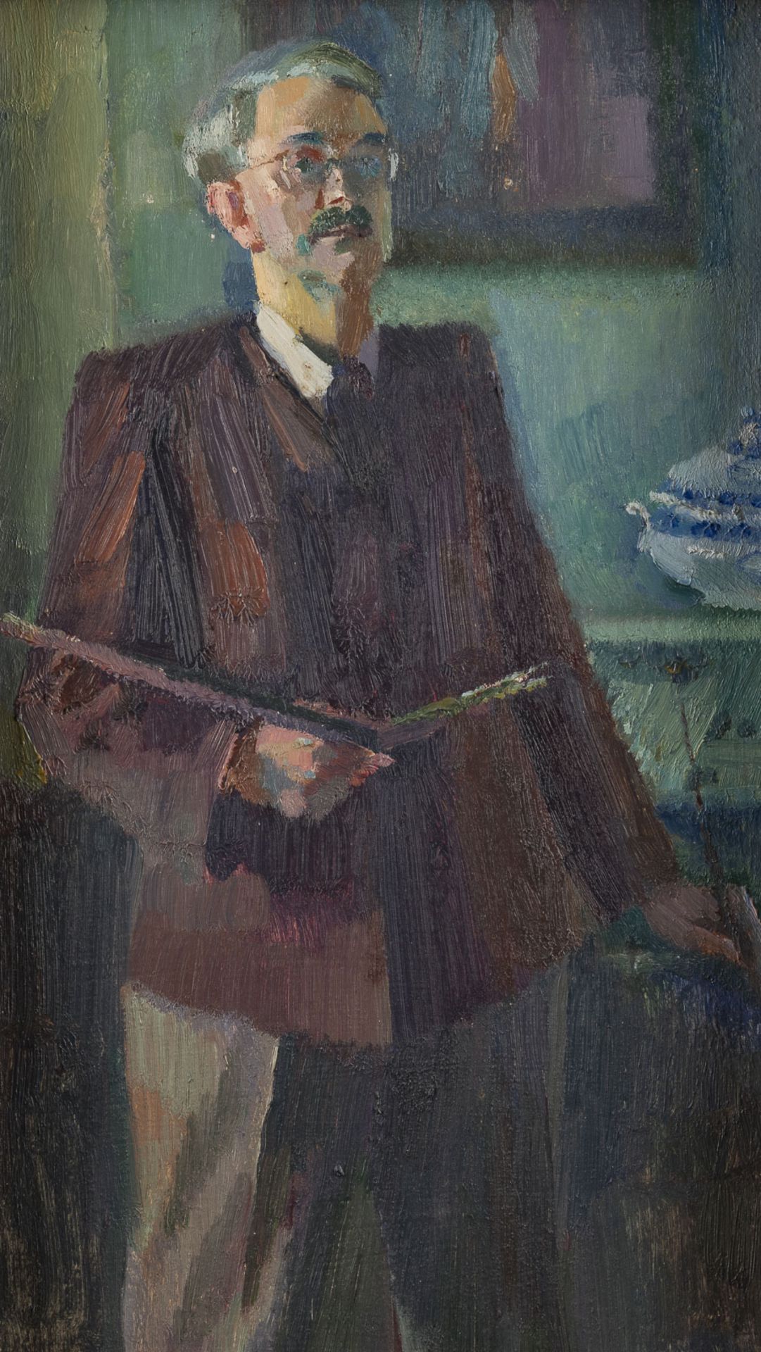 CONRAD FELIXMÜLLER ÖLSTUDIE 'SELBSTPORTRAIT' (1955)