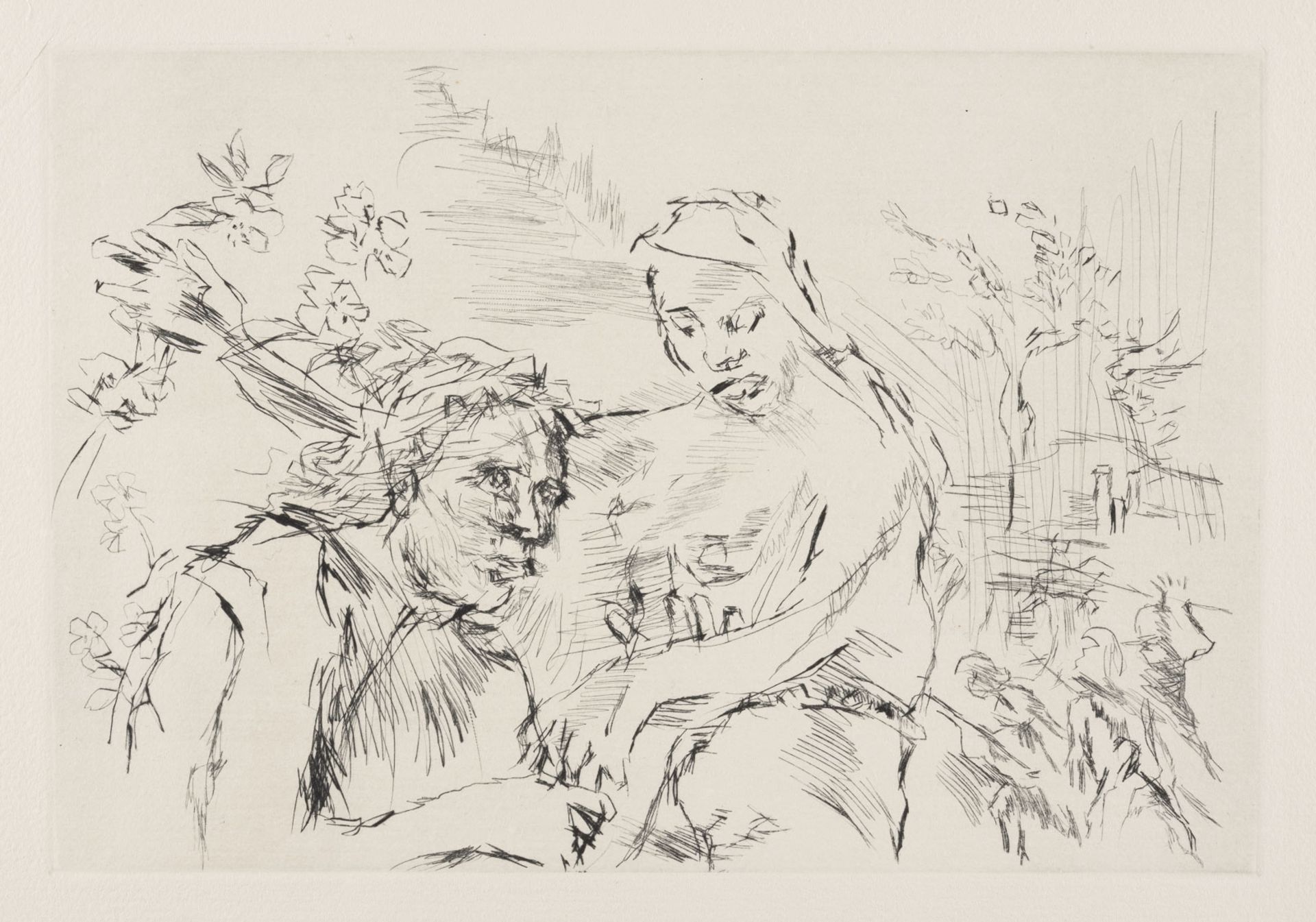 OSKAR KOKOSCHKA KONVOLUT VON 9 UNSIGNIERTEN RADIERUNGEN (U.A. 'PLUTON FORDERT DIONYSOS') - Image 3 of 9