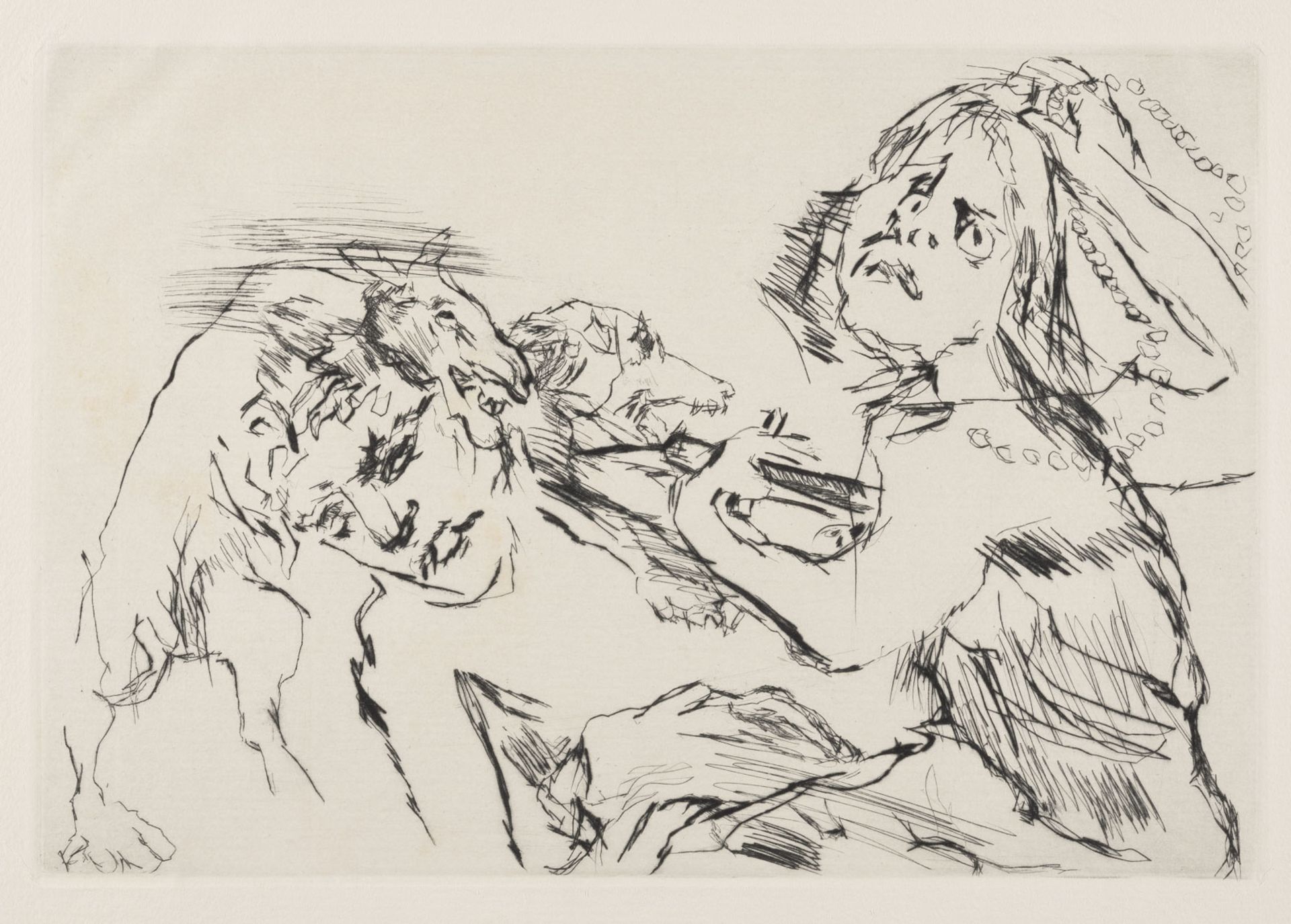 OSKAR KOKOSCHKA KONVOLUT VON 9 UNSIGNIERTEN RADIERUNGEN (U.A. 'PLUTON FORDERT DIONYSOS') - Image 6 of 9