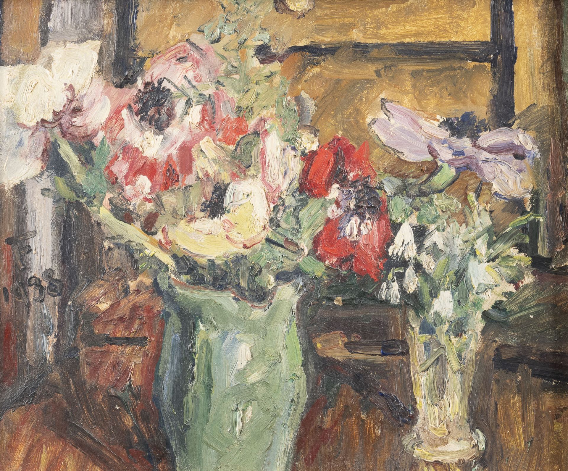 FRANZ FRANK STILLLEBEN MIT ANEMONEN (1938)