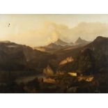 WILHELM THEMER c. 1815 - 1849 Monumentale Landschaft mit B
