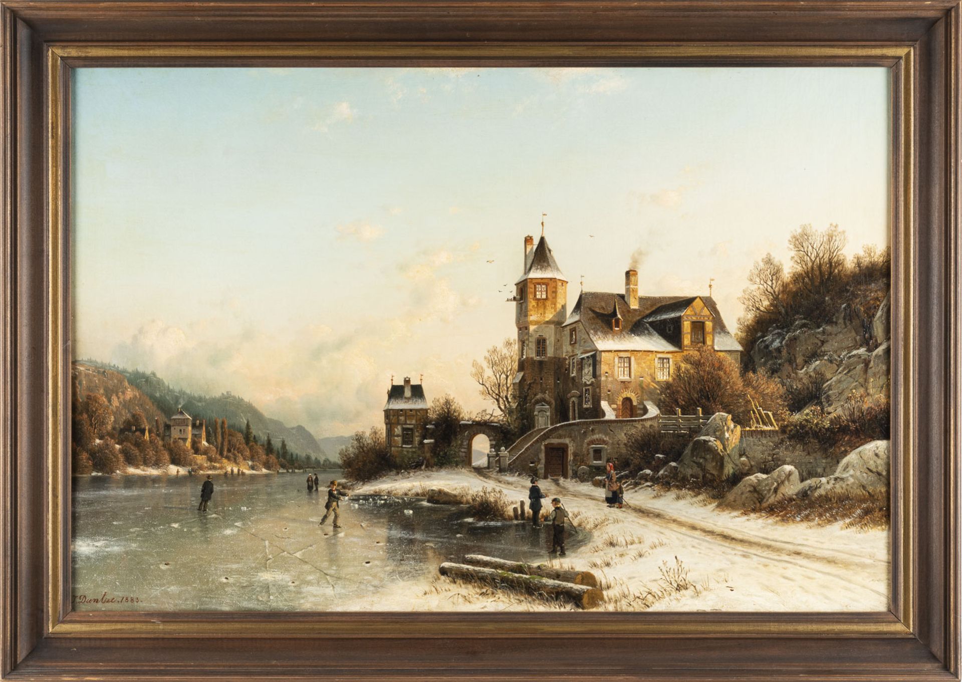 Winterlandschaft mit Eisvergnügen (1883) - Image 2 of 2