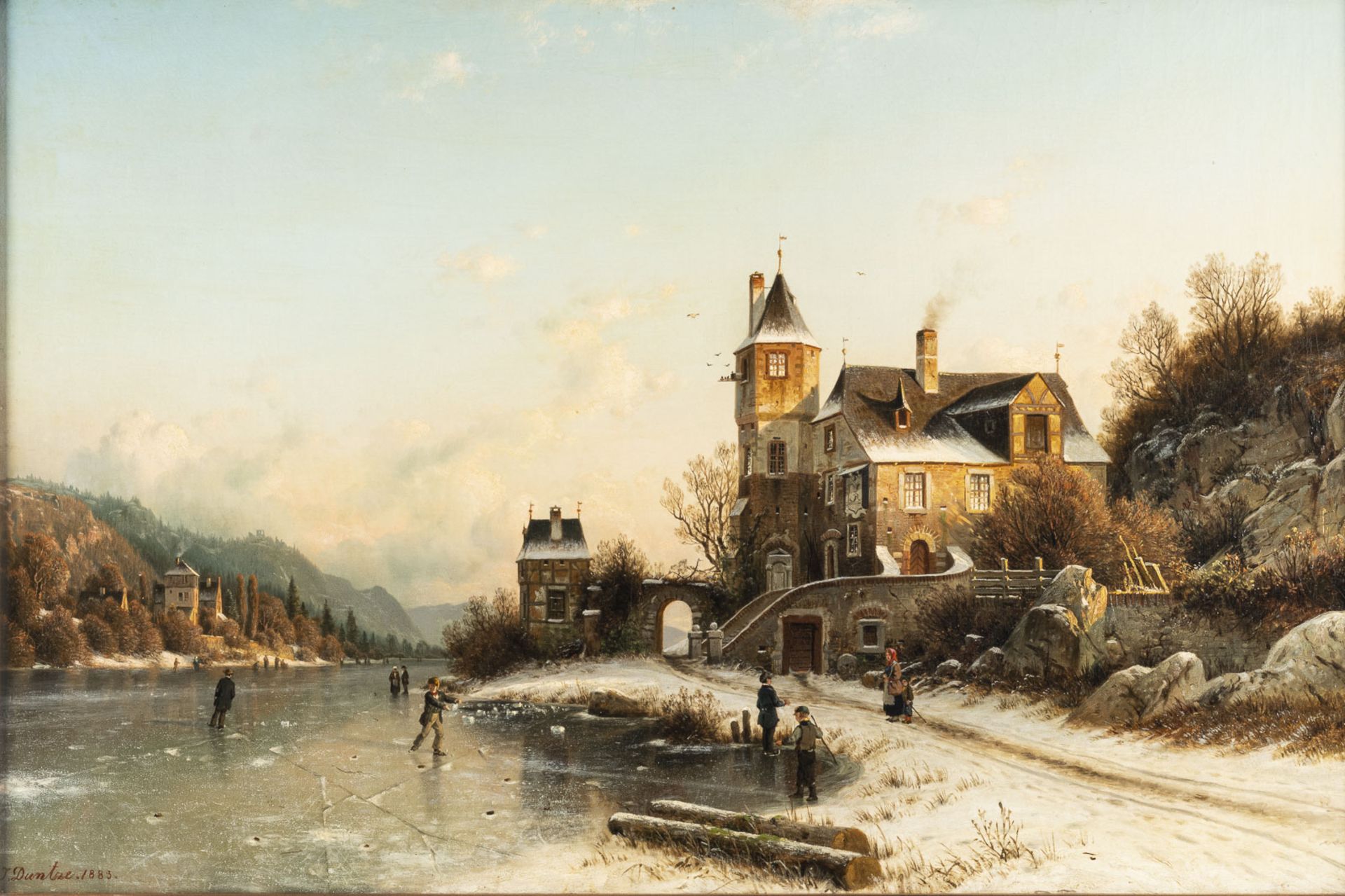 Winterlandschaft mit Eisvergnügen (1883)