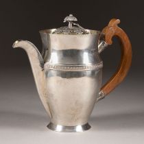 A SILVER COFFEE POT