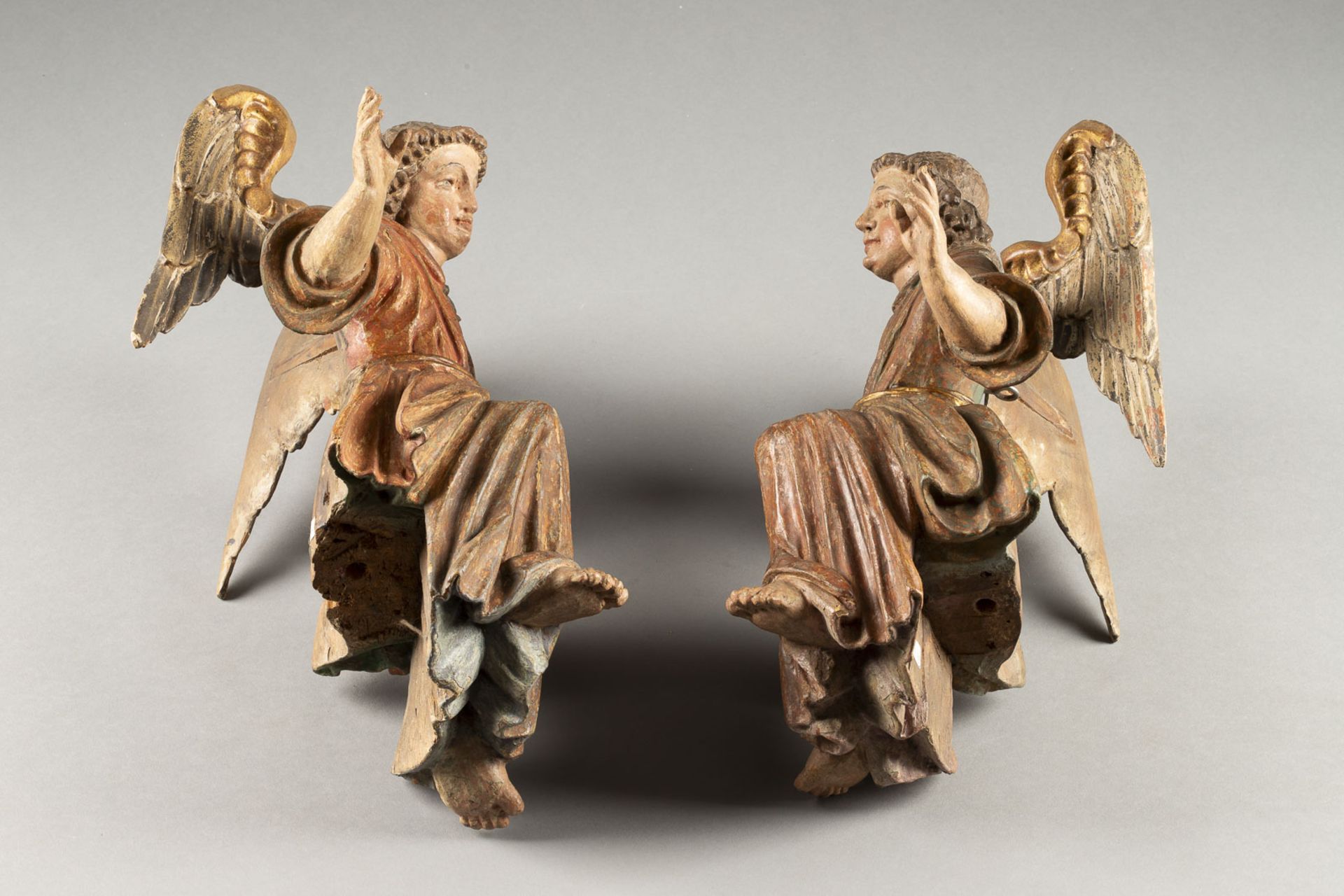 PAIR OF ANGEL FIGURES - Image 4 of 4