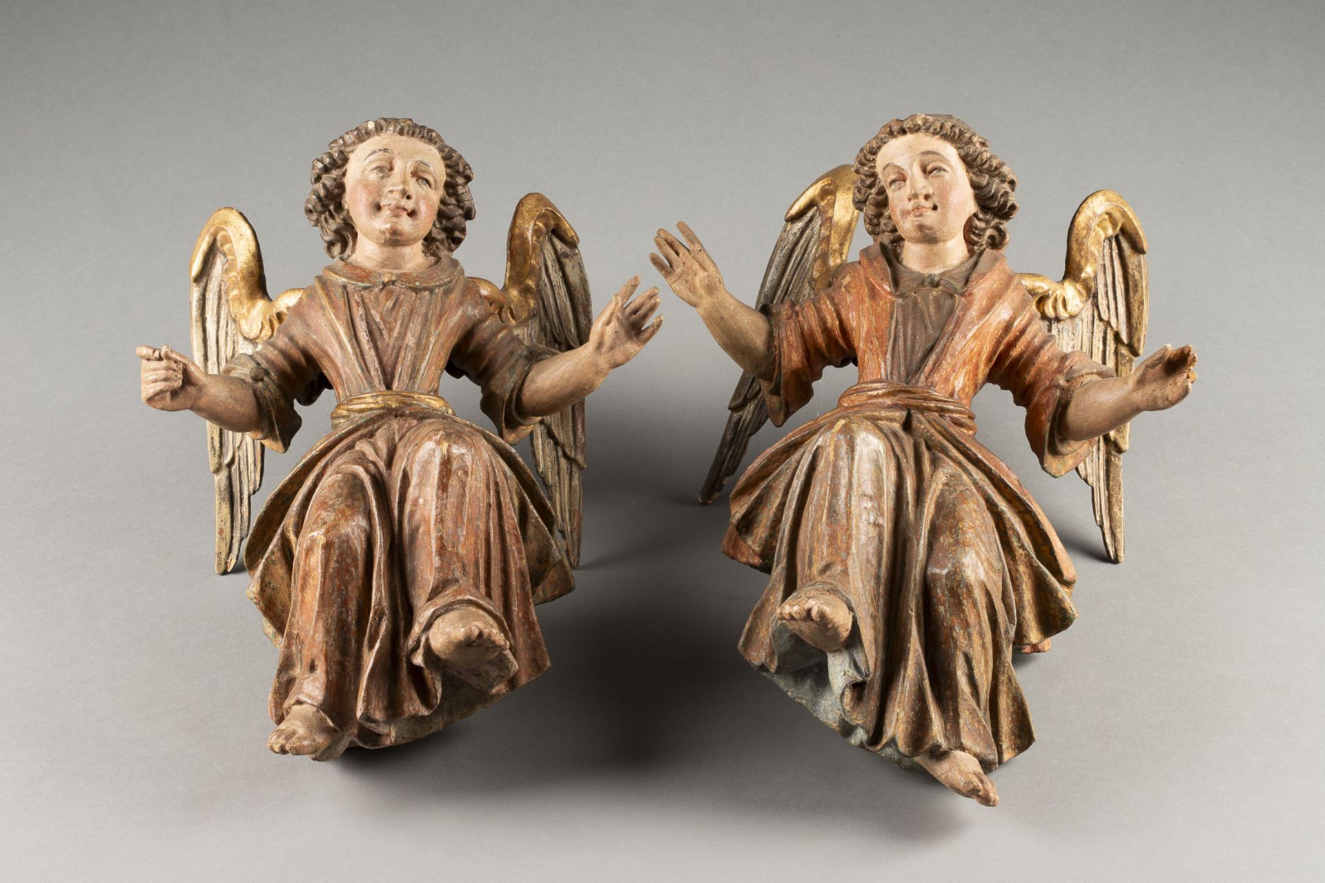 PAIR OF ANGEL FIGURES